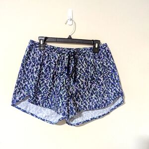 Old Navy Blue Printed Running Shorts SZ L